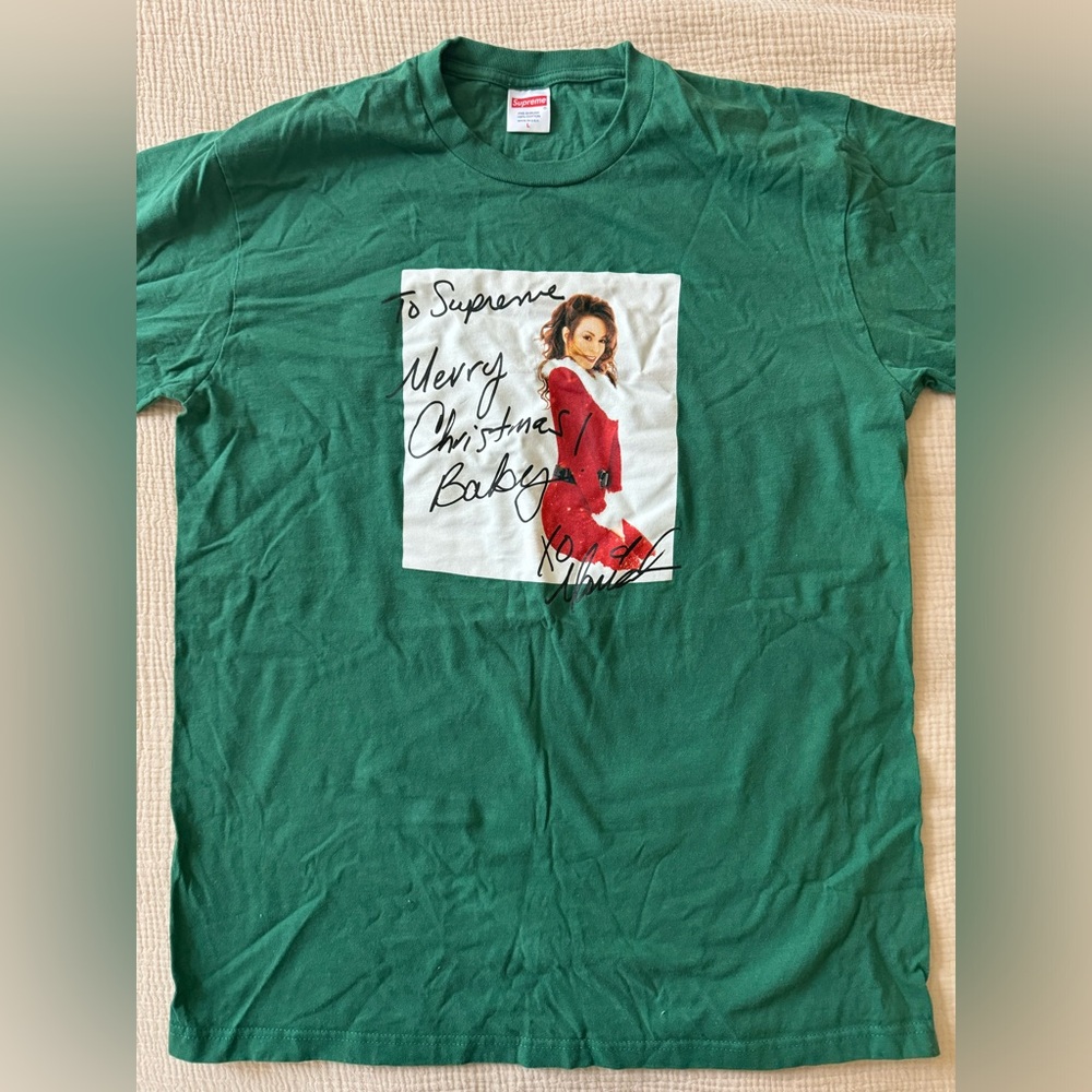 Supreme Mariah Carey Christmas tee